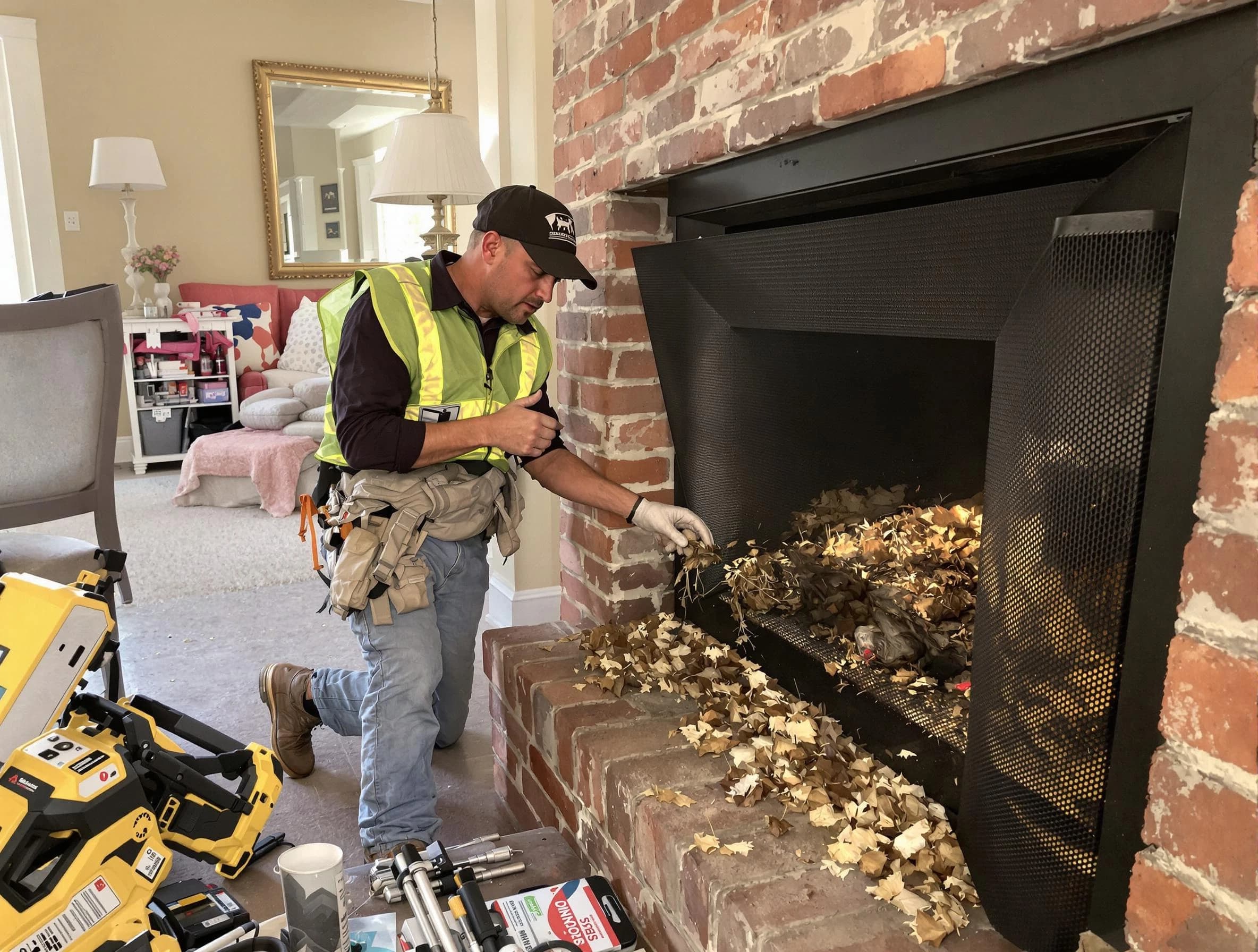 Safe screening installation by Princeton Chimney Sweep in Princeton, NJ