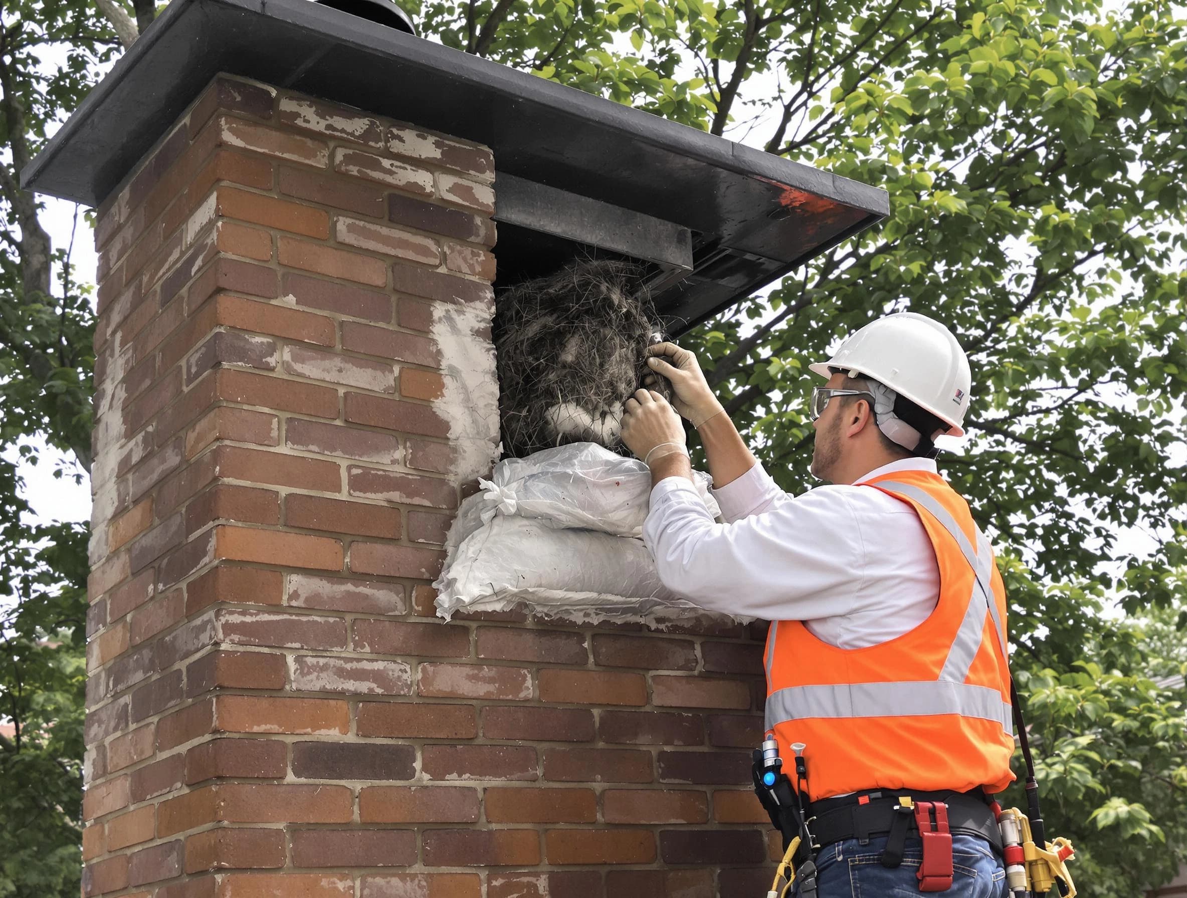 Humane removal of debris and animals by Princeton Chimney Sweep in Princeton, NJ