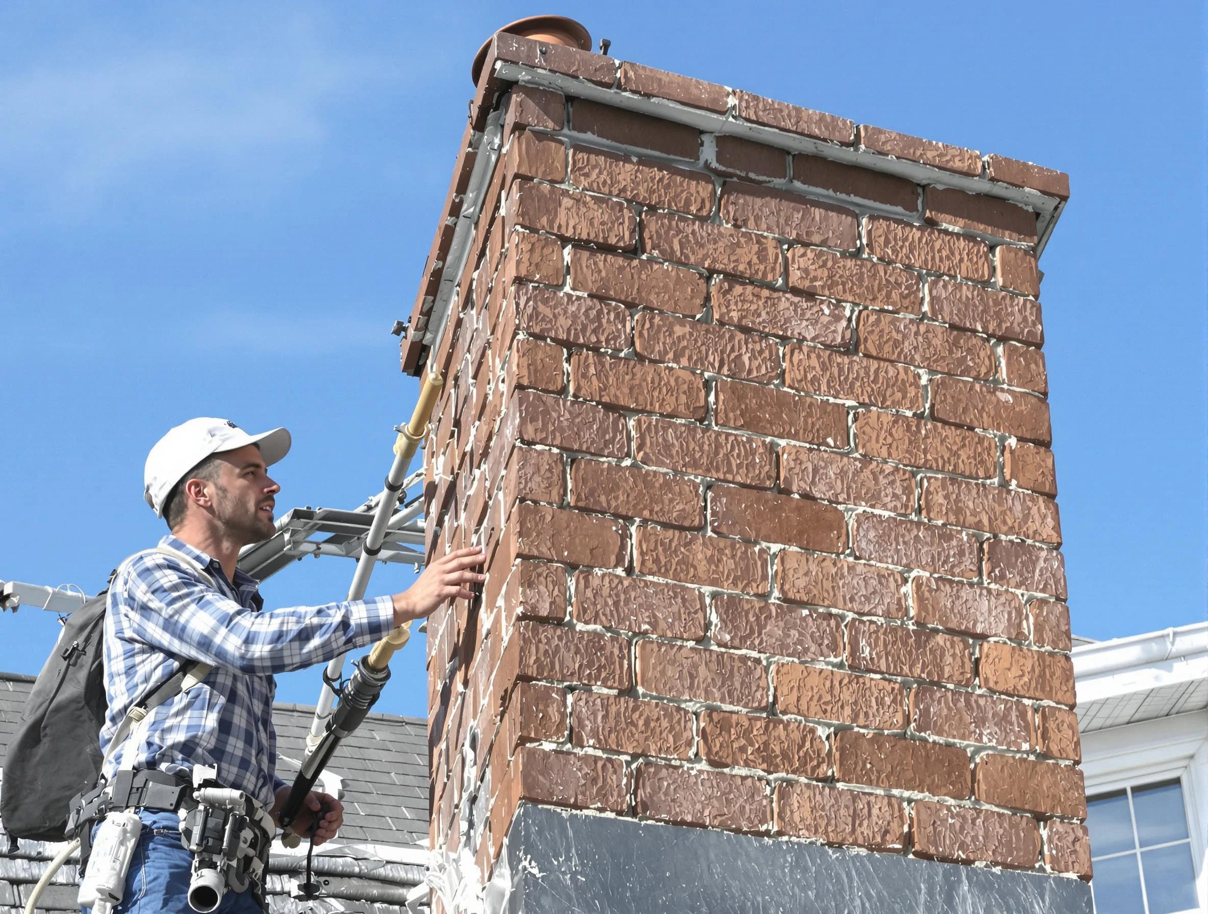 Brickwork for a chimney rebuild by Princeton Chimney Sweep in Princeton, NJ