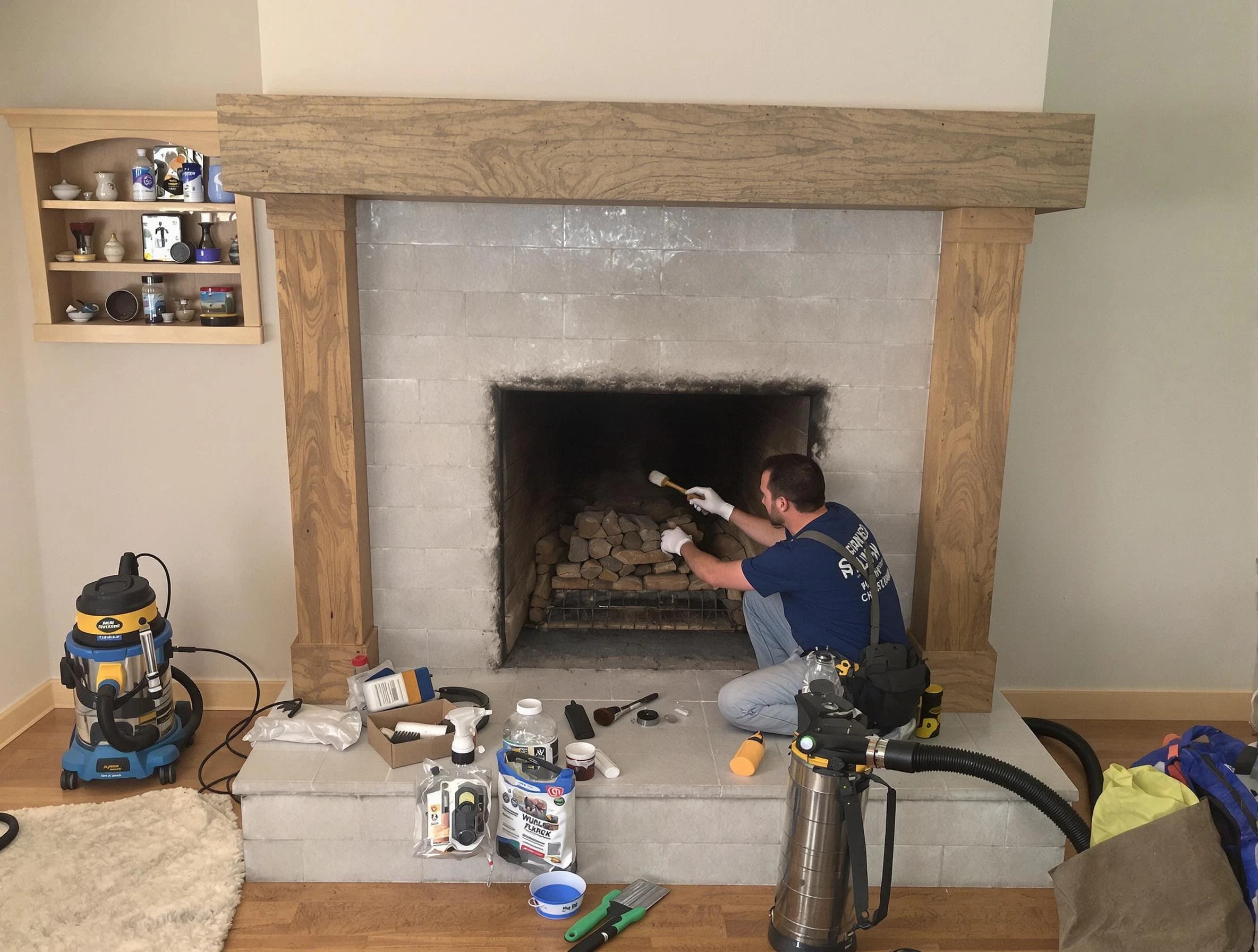 Detailed creosote removal process by Princeton Chimney Sweep in Princeton, NJ