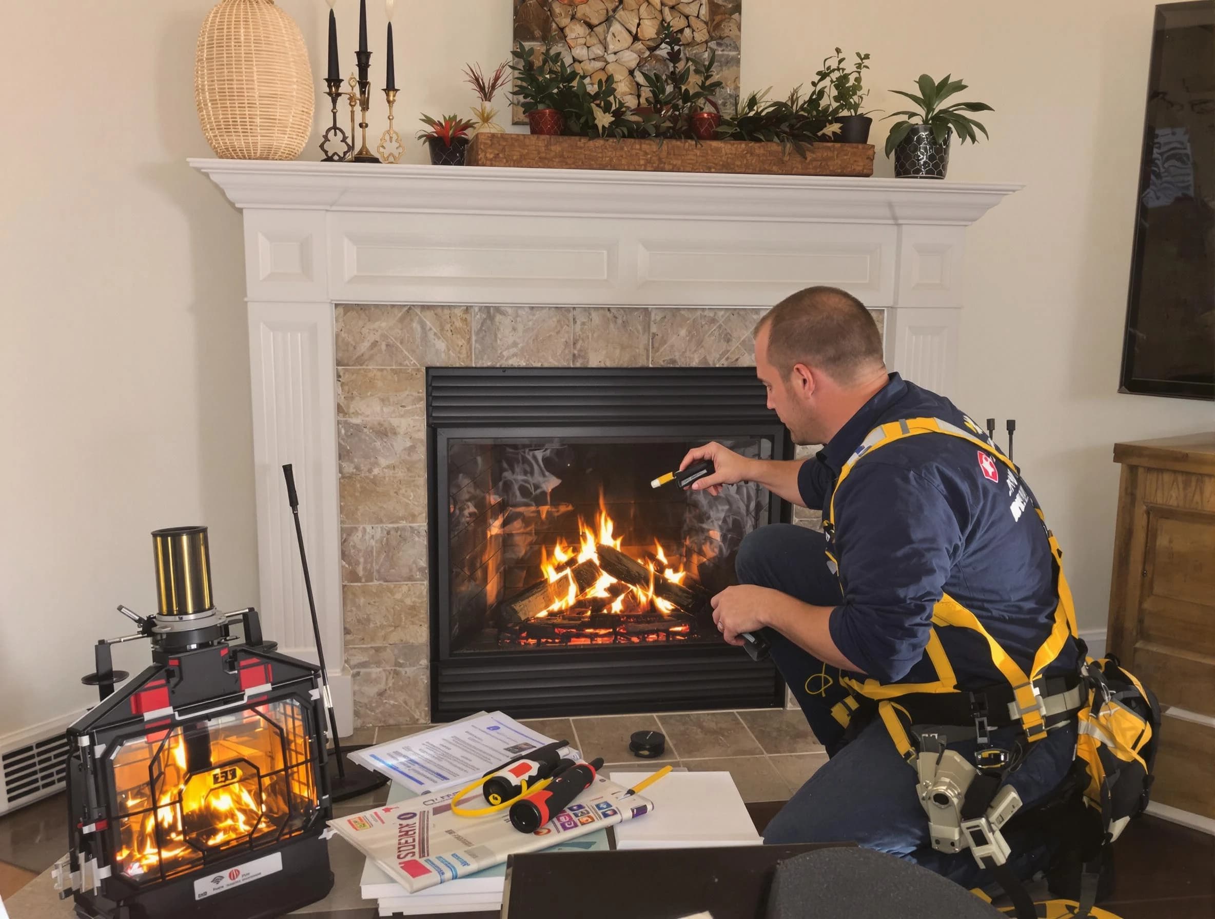 Safety-focused fireplace inspection by Princeton Chimney Sweep in Princeton, NJ