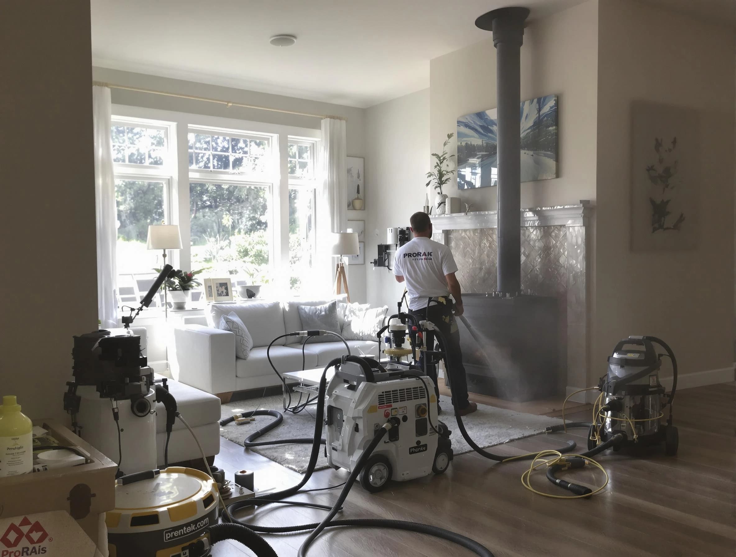 Soot removal service by Princeton Chimney Sweep for a fireplace in Princeton, NJ